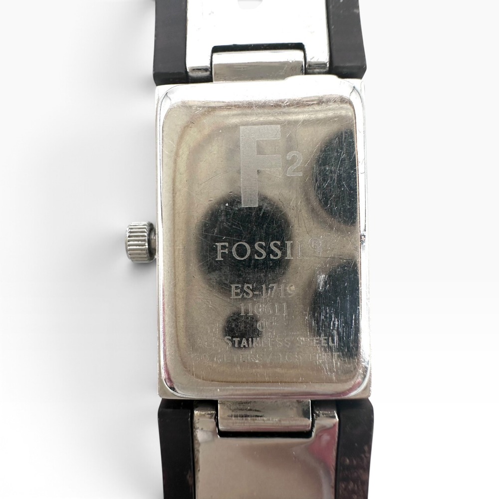 Vintage Fossil F2 Womens Bracelet Watch Brown Wood Effect New Battery *SEE - Picture 9 of 9